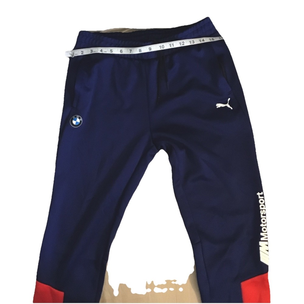 Puma BMW motorsport MMs T7 track pants Mens team blue size M - Picture 5 of 9
